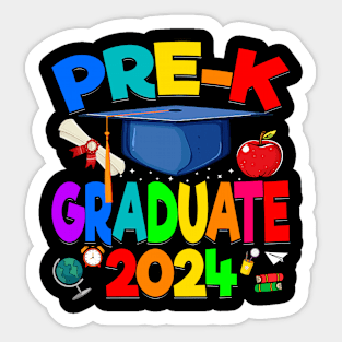 Preschool Graduation 2024 Pre-k Graduate Kids Boys Girls Sticker